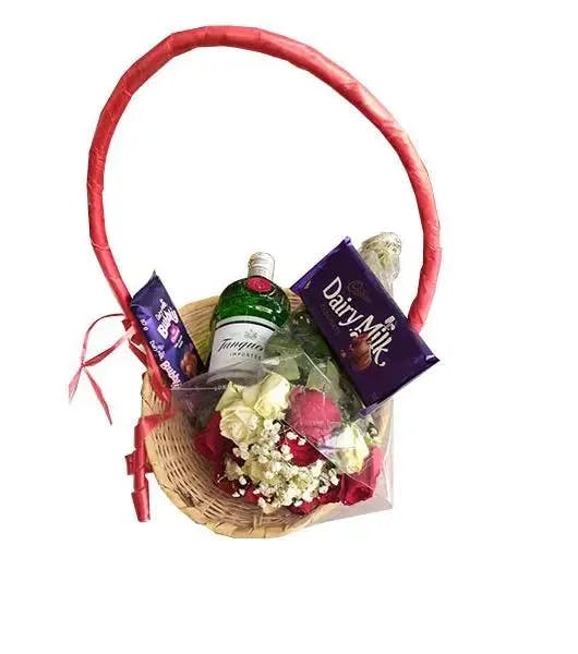 Tanqueray Gin - FlowerChocs Gift Hamper alcohol gift image from Drinks Zone