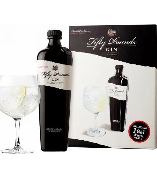 Fifty Pounds Gin Gift Pack product image from Drinks Zone