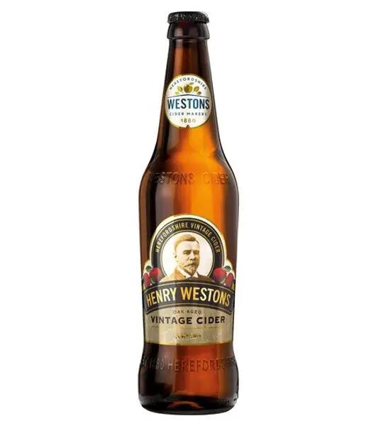 Henry westons vintage cider product image from Drinks Zone