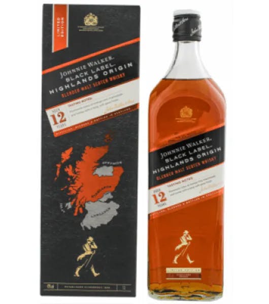Johnnie Walker Black Label 12 Years Highlands Origin product image from Drinks Zone