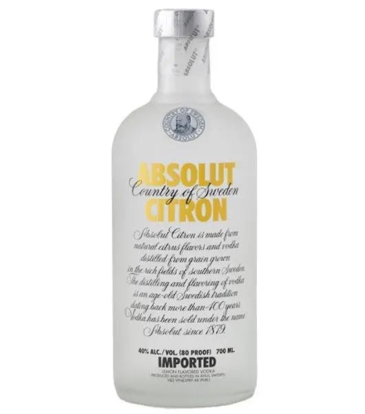 absolut citron at Drinks Zone