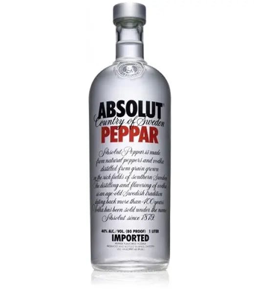 absolut peppar at Drinks Zone